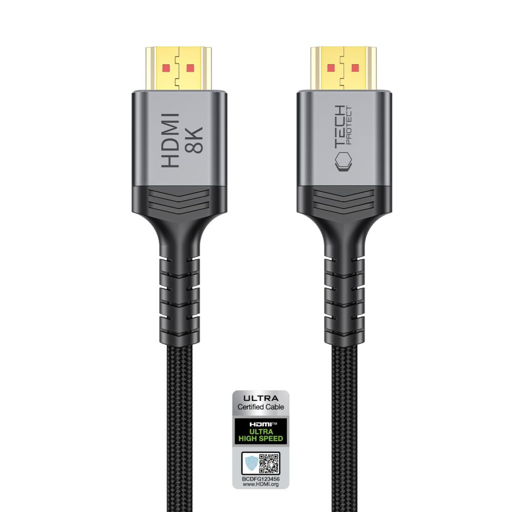 Καλώδιο Βίντεο Tech-Protect Ultraboost 2, HDMI - HDMI, 8K, 2μ, Μαύρο