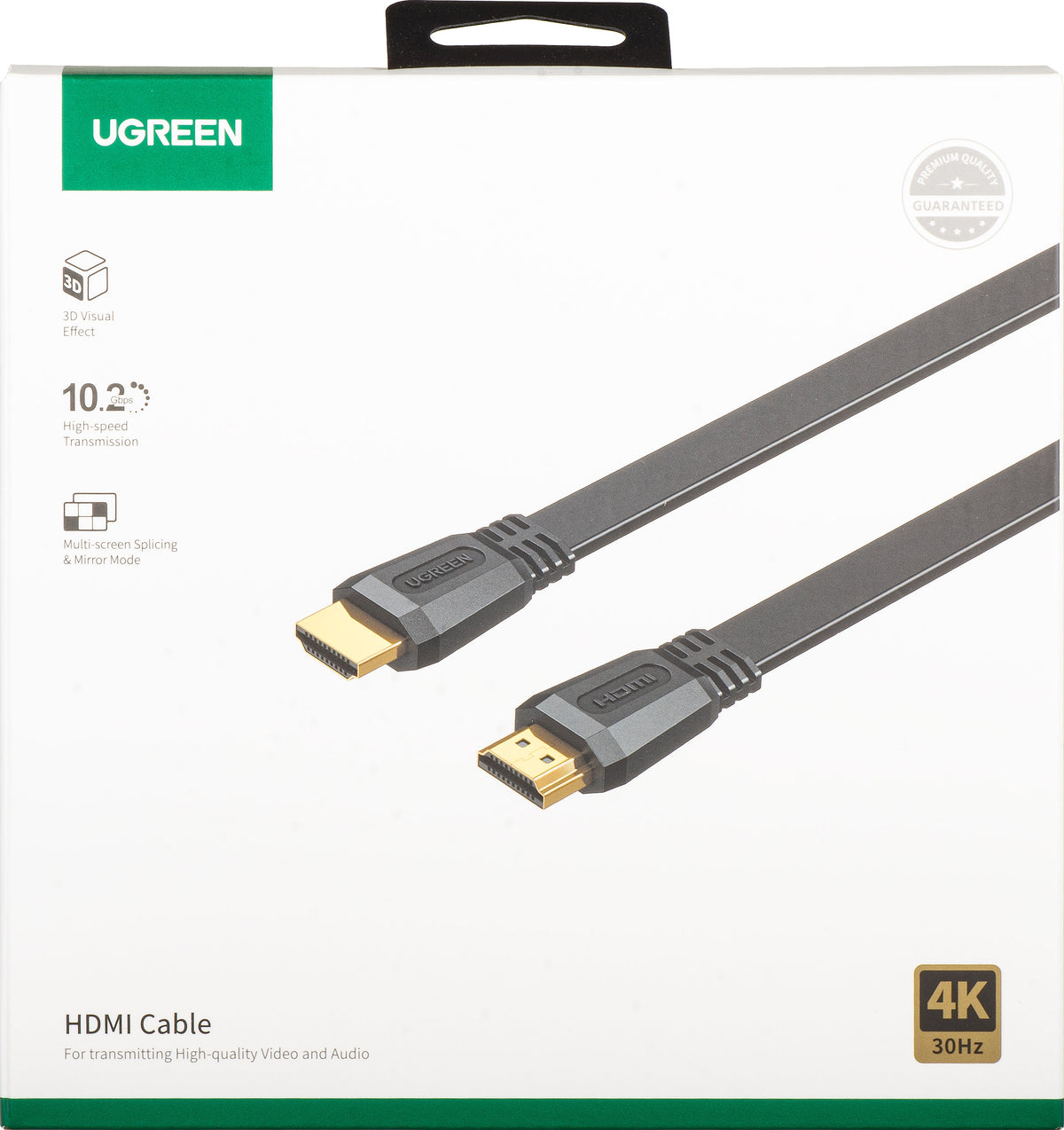 Καλώδιο Βίντεο UGREEN ED015, HDMI - HDMI, 4K, 5m, Μαύρο