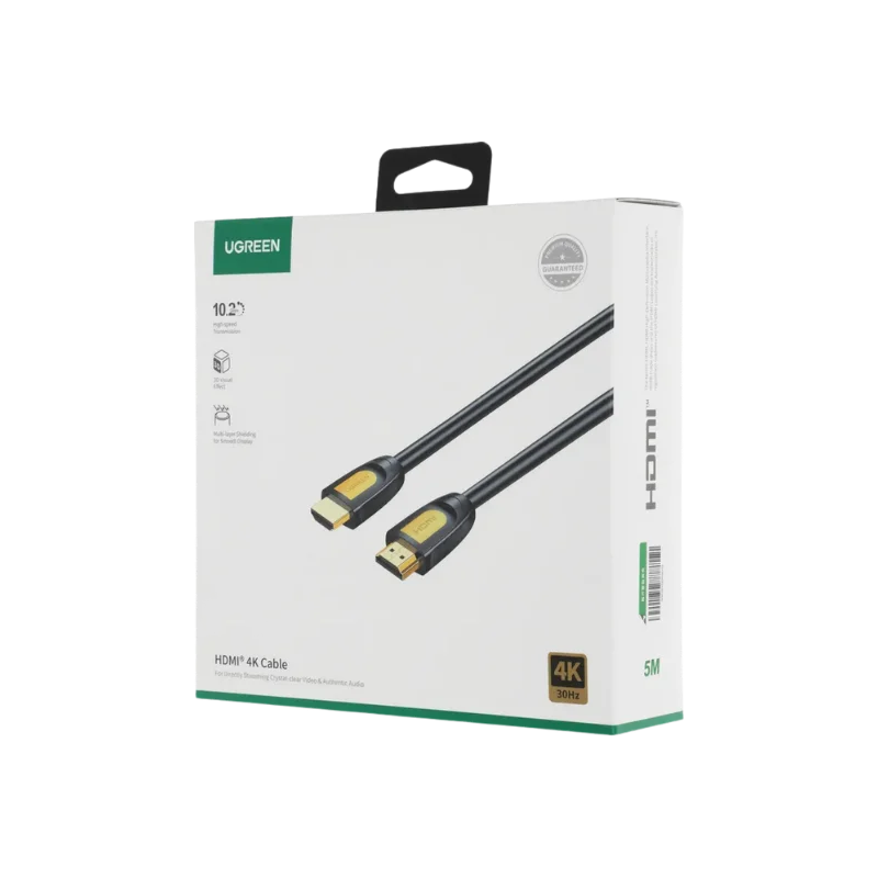 Καλώδιο Βίντεο UGREEN HD101, HDMI - HDMI, 4K, 5m, Μαύρο