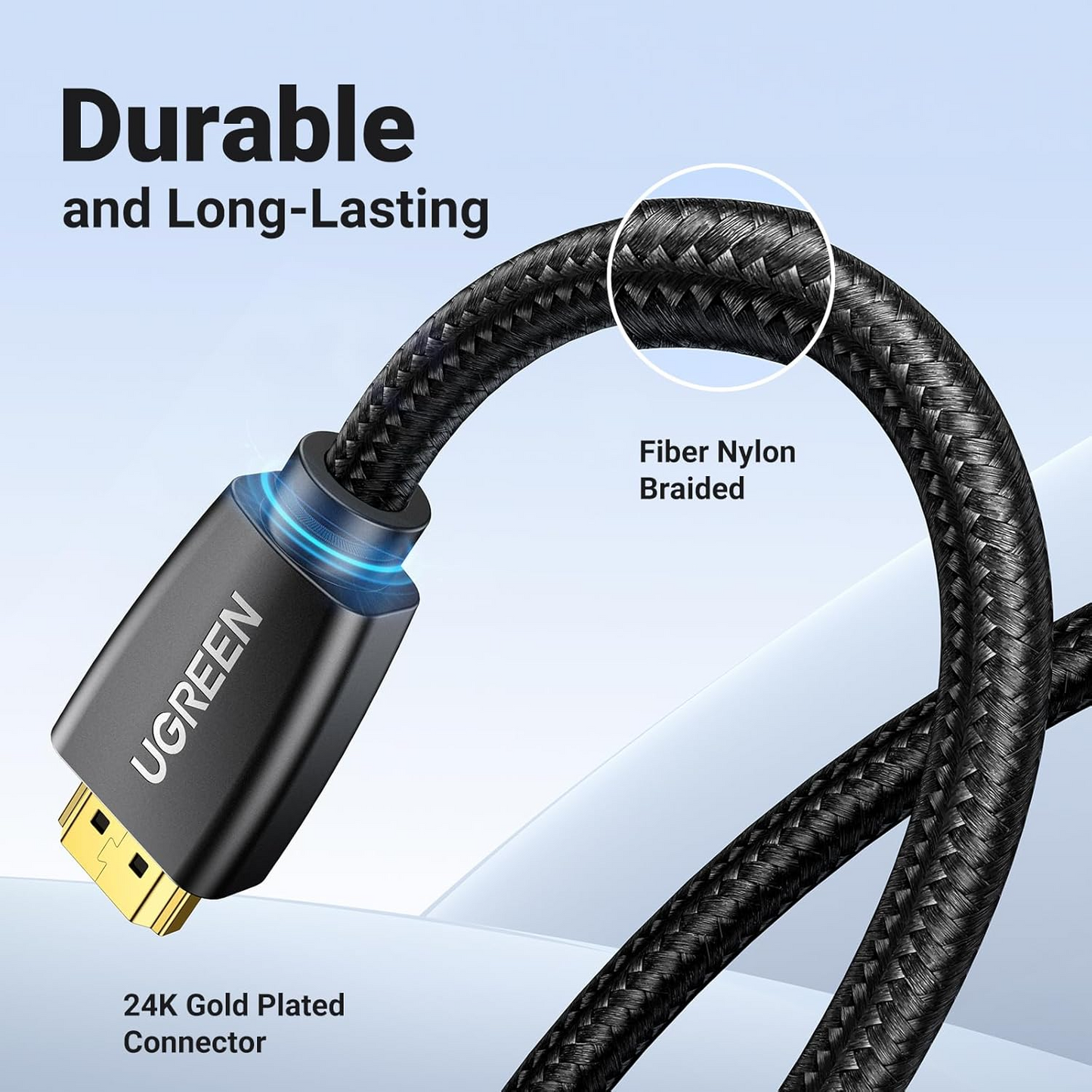 Καλώδιο Βίντεο UGREEN HD118, HDMI - HDMI, 4K, 1.5m, Μαύρο