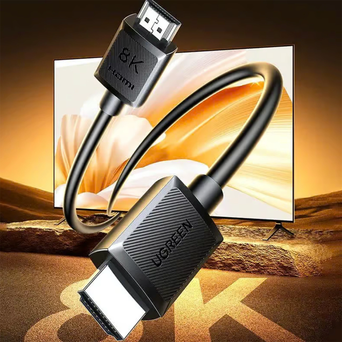 Καλώδιο Βίντεο UGREEN HD175 (45434), HDMI - HDMI, 8K, 5μ, Μαύρο
