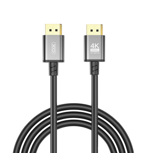 XO Design GB018A Video Cable, DisplayPort - DisplayPort, 4K, 3m, Black