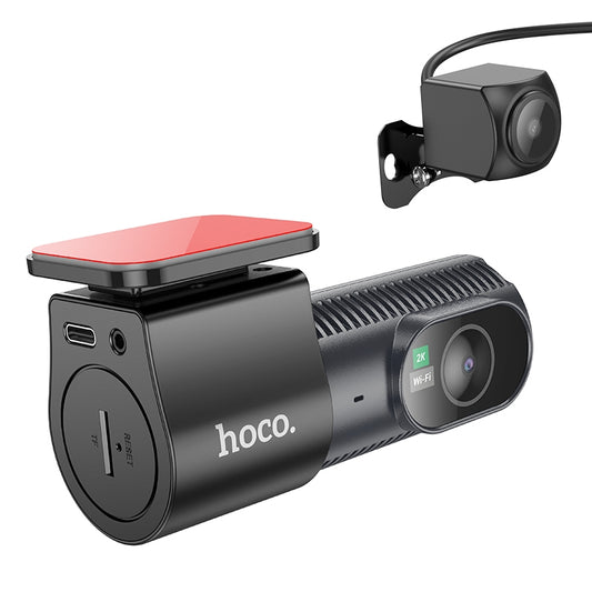 Κάμερα Αυτοκινήτου Εμπρός Πίσω HOCO DV8, 2K, Οθόνη 1.47 ίντσες