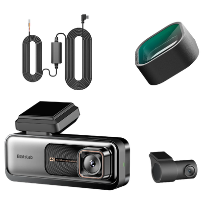 Botslab G980H Pro Front and Rear Car Camera, 4K, Wi-Fi, GPS, 2.45-inch Display
