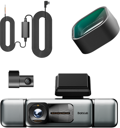 Κάμερα Αυτοκινήτου Εμπρός Πίσω Botslab G980H 4CH, 3K, Wi-Fi, GPS, Οθόνη 3.18 ίντσες