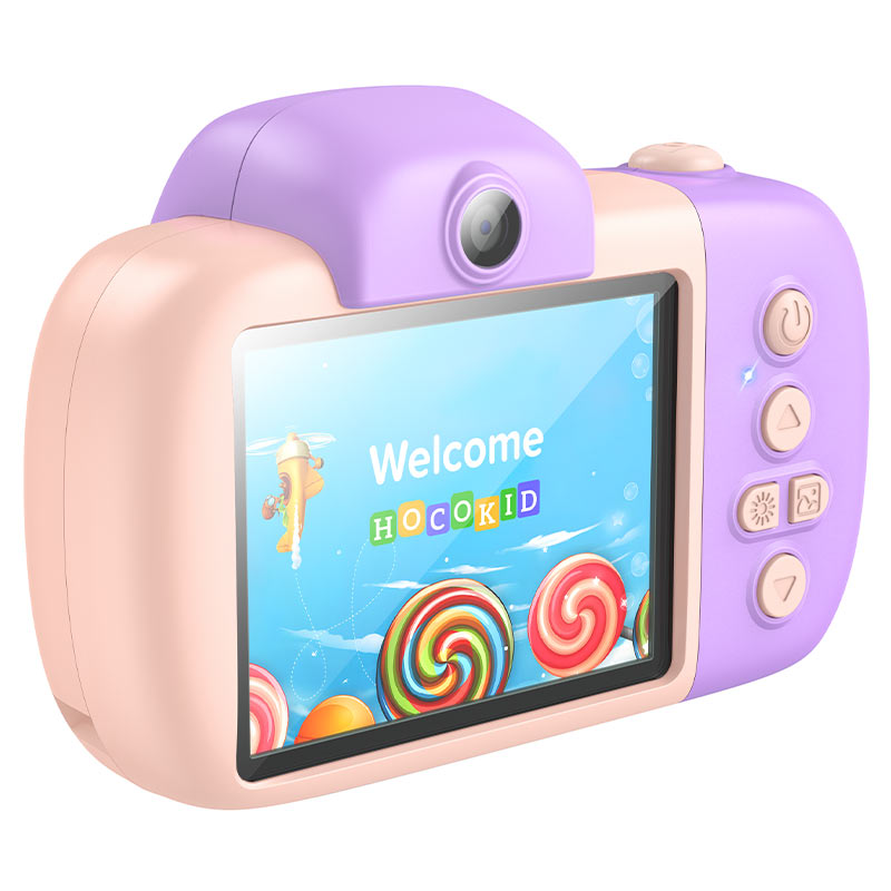 HOCO DV201 Kids Digital Camera, 1080P, 2MP, Pink