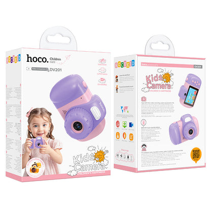 Ψηφιακή Κάμερα HOCO DV201 Kids, 1080P, 2MP, Ροζ