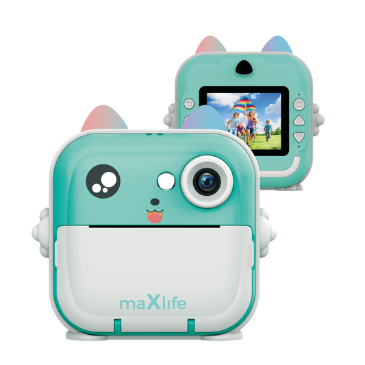 Ψηφιακή Κάμερα με λειτουργία εκτύπωσης MaXlife MXPC-100 Kids, Μπλε