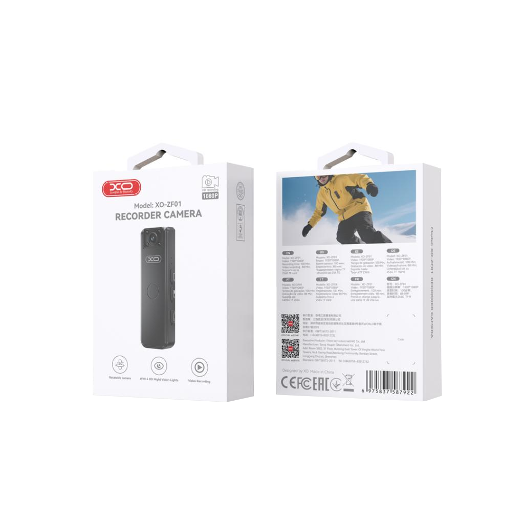Κάμερα Αθλητική XO Design ZF01, 1080P, Μαύρη