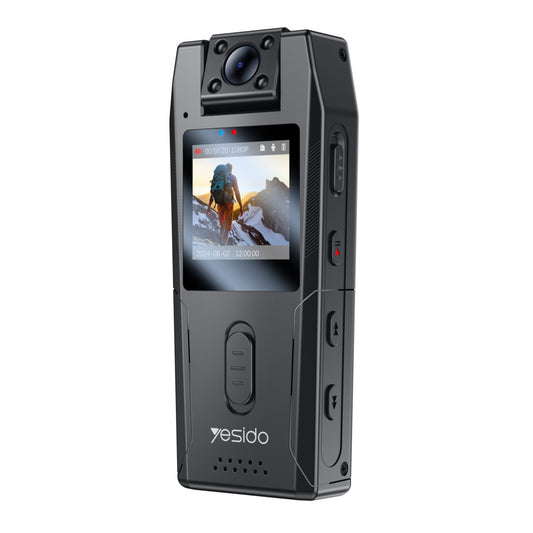 Yesido KM25 Sports Camera, 1080P, 1.3inch Display, Black