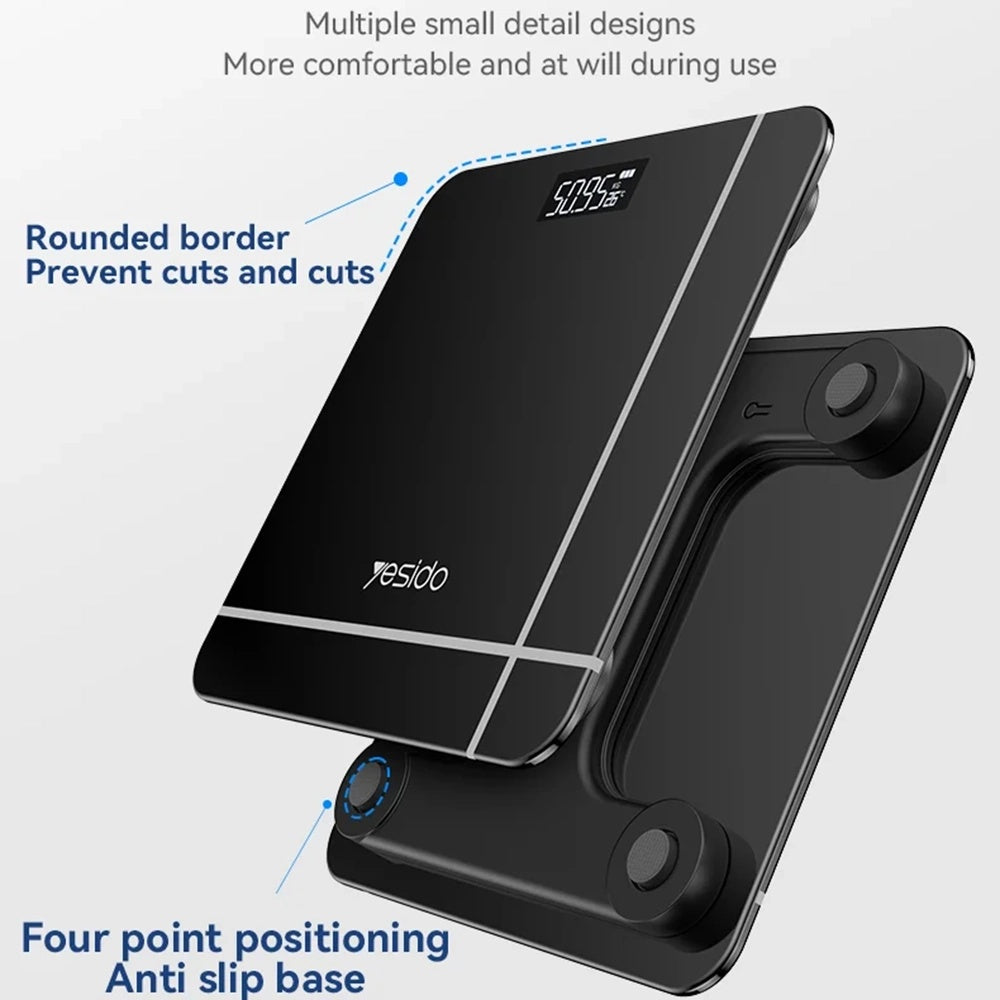 Ψηφιακή Ζυγαριά Yesido MG09, Μαύρη