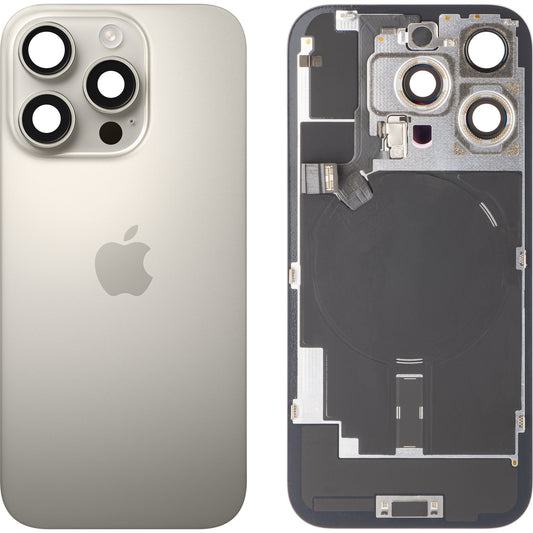 Apple iPhone 16 Pro Battery Cover, Beige (Natural Titanium), Swap