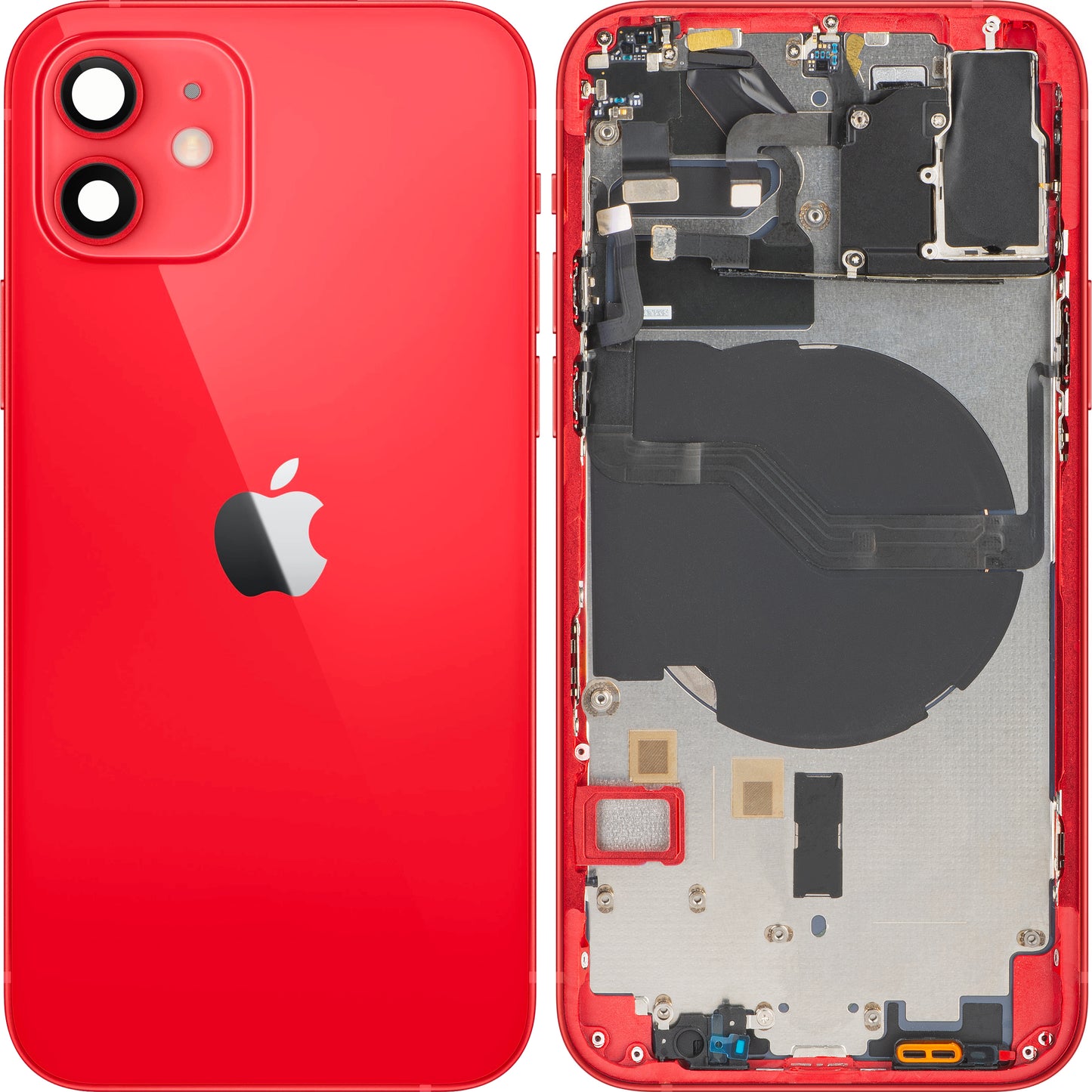 Κάλυμμα Μπαταρίας Apple iPhone 12, Με Μεσαία Θήκη, Κόκκινο, Swap