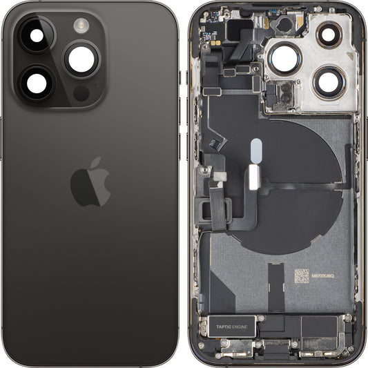Κάλυμμα Μπαταρίας Apple iPhone 14 Pro, Με Μεσαίο Κέλυφος, Πλήρη Εξαρτήματα, Μαύρο (Space Black), Swap