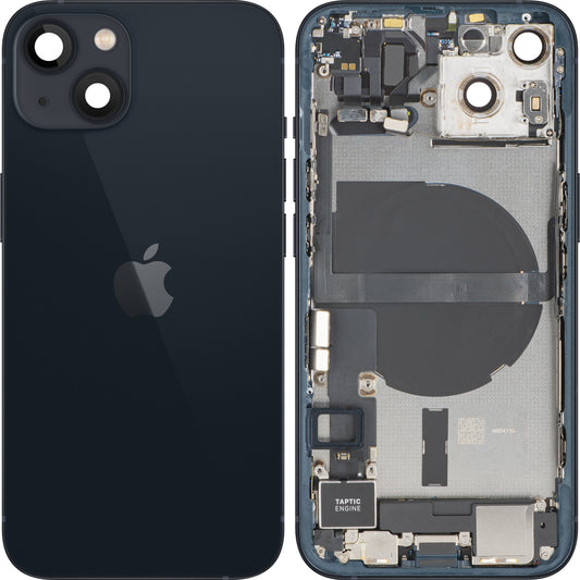 Καπάκι Μπαταρίας Apple iPhone 13, Με Μεσαίο Πλαίσιο, Πλήρη Ανταλλακτικά, Μαύρο (Midnight), Ανταλλαγή