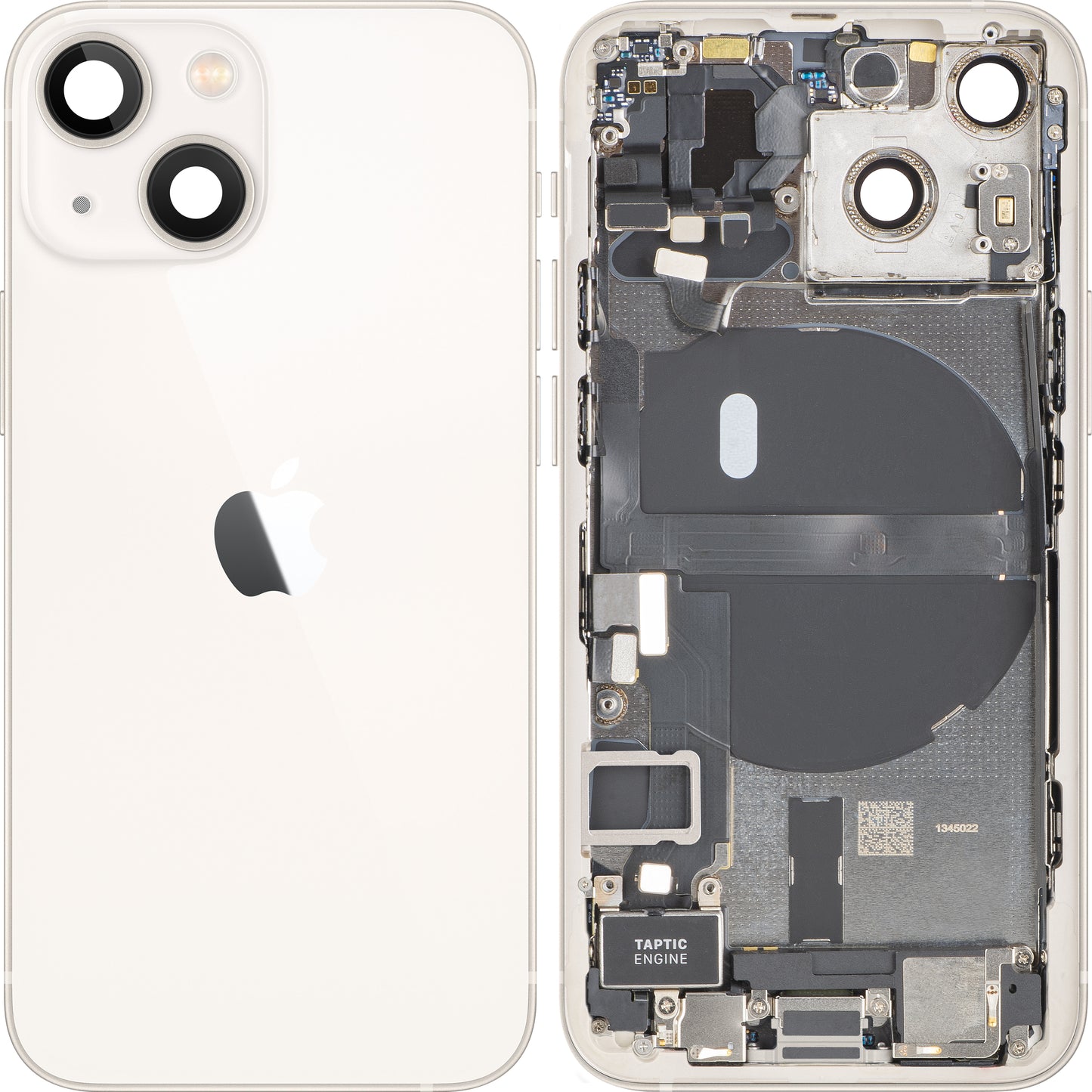 Κάλυμμα Μπαταρίας Apple iPhone 13 mini, Με Μεσαίο Κέλυφος, Πλήρη Εξαρτήματα, Λευκό (Starlight), Swap