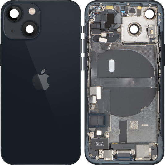 Κάλυμμα Μπαταρίας Apple iPhone 13 mini, Με Μεσαίο Κέλυφος, Πλήρη Εξαρτήματα, Μαύρο (Midnight), Swap