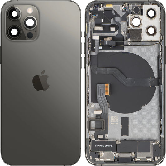 Κάλυμμα Μπαταρίας Apple iPhone 12 Pro, Με Μεσαίο Κέλυφος, Πλήρη Εξαρτήματα, Γκρι (Graphite), Swap