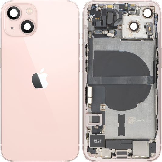 Καπάκι Μπαταρίας Apple iPhone 13, Με Μεσαίο Κέλυφος, Πλήρη Ανταλλακτικά, Ροζ, Premium Swap