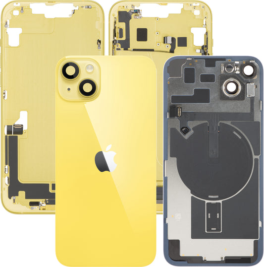 Πίσω Κάλυμμα Μπαταρίας Apple iPhone 14 Plus, Με Μεσαίο Πλαίσιο, Πλήρη Ανταλλακτικά, Κίτρινο, Premium Ανταλλαγή