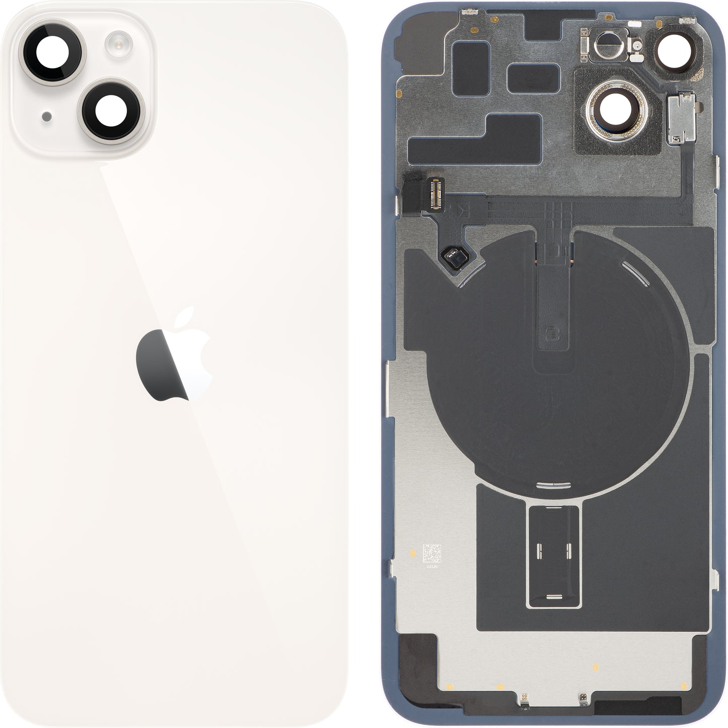 Κάλυμμα Μπαταρίας Apple iPhone 14 Plus, Με Μεσαίο Κέλυφος, Πλήρη Εξαρτήματα, Λευκό (Starlight), Swap