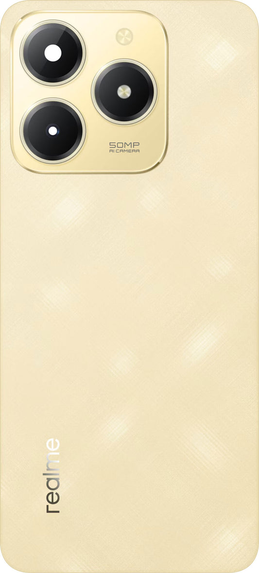 Realme C61 Battery Cover, Gold (Sparkle Gold), Service Pack 621033000307