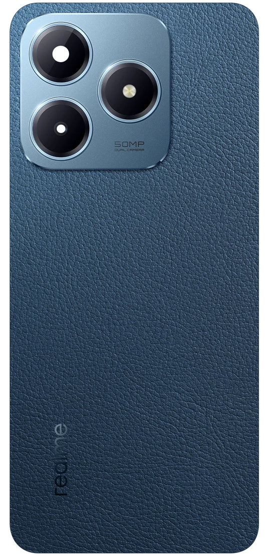 Καπάκι Μπαταρίας Realme C63, Μπλε (Leather Blue), Service Pack 621033000270