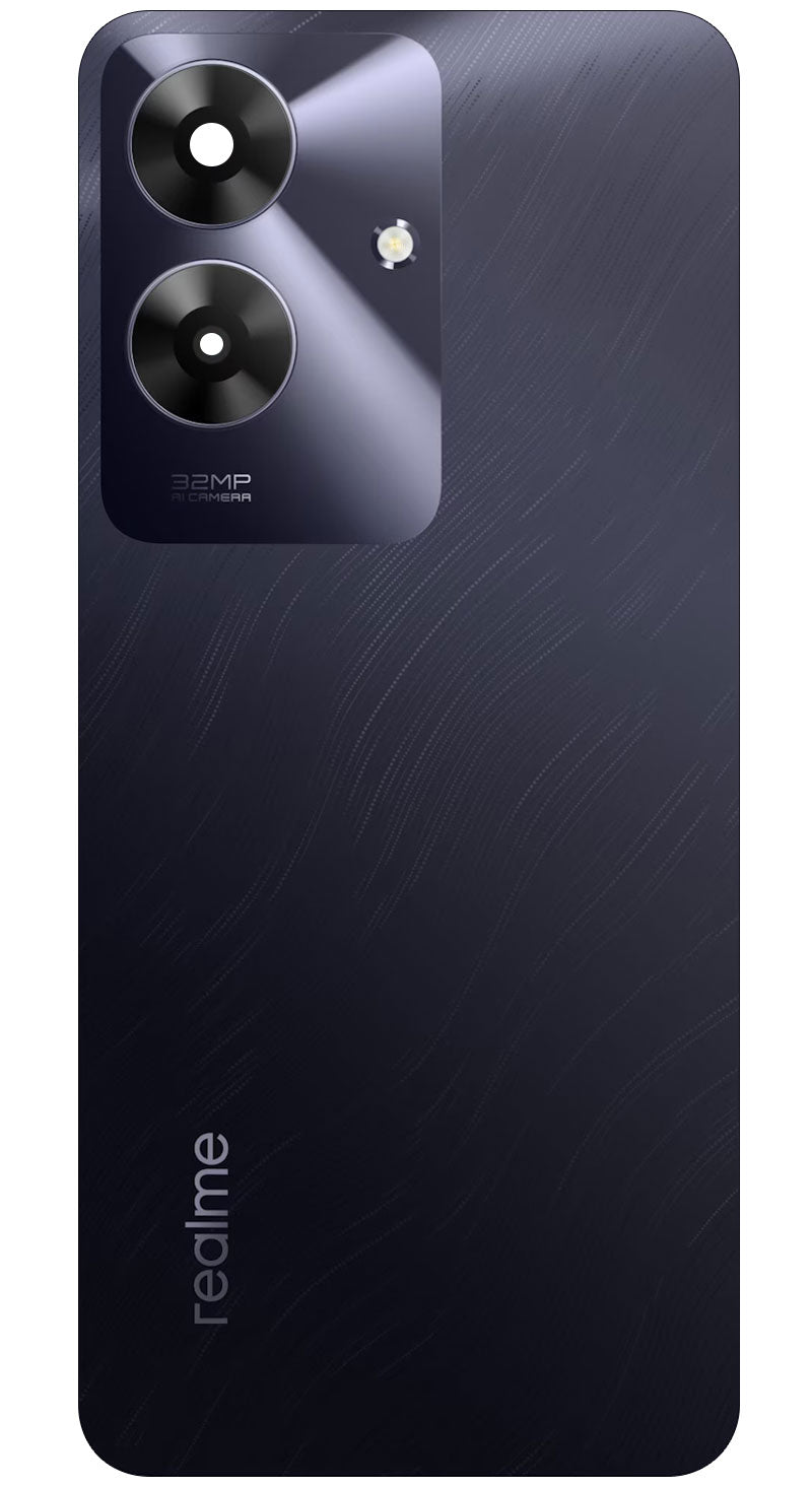 Καπάκι Μπαταρίας Realme Note 60, Μαύρο (Marble Black), Service Pack 621033000293