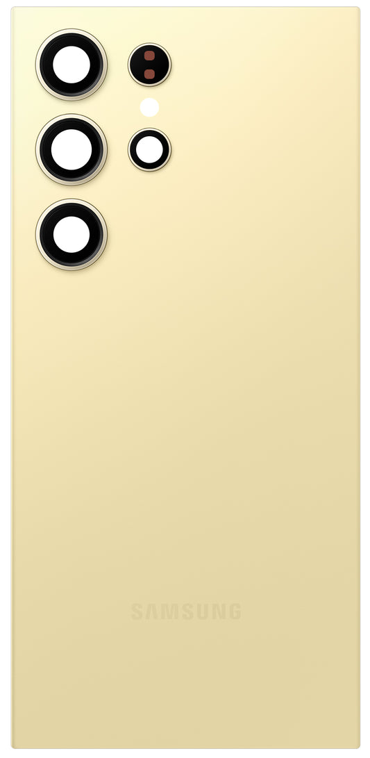Samsung Galaxy S24 Ultra S928 Battery Cover, Yellow (Titanium Yellow), Service Pack GH82-33349C