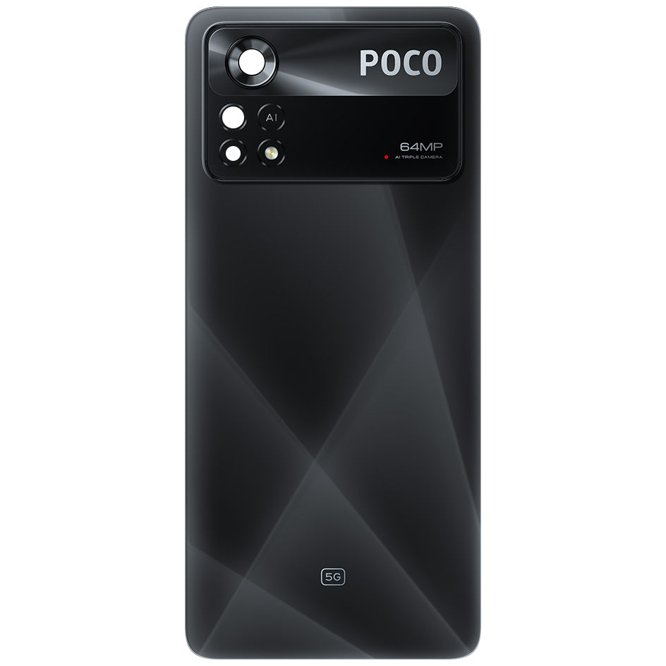 Xiaomi Poco X4 Pro 5G Battery Cover, Black (Laser Black), Service Pack 5600050K6P00