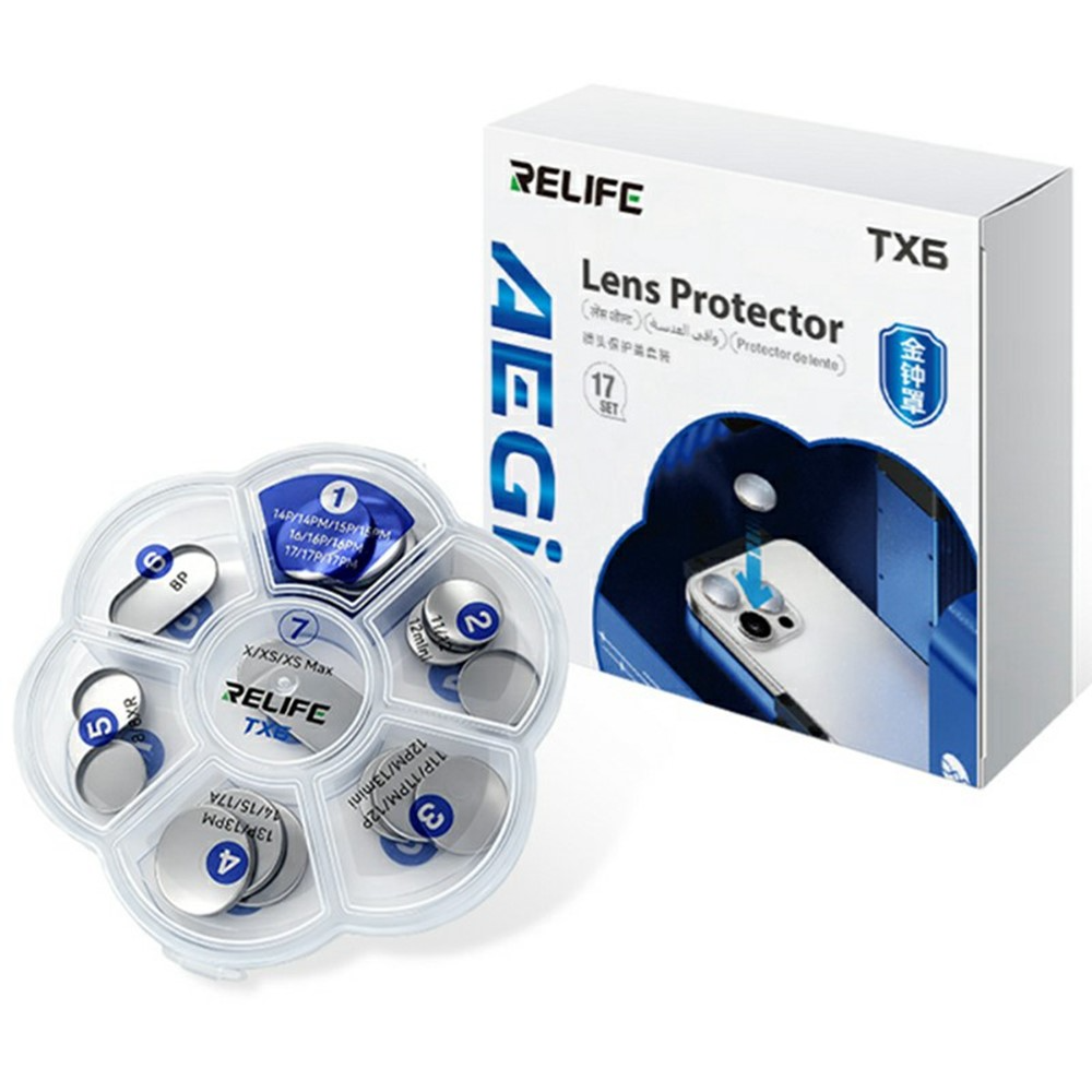 Relife TX6 Camera Lens Protection Cap for Apple iPhone 8 - 17 Series