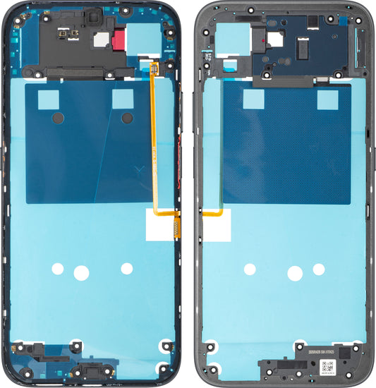 Κεντρικό Κάλυμμα Honor 600 Smart, Μαύρο (Velvet Black), Service Pack 9707ADNR