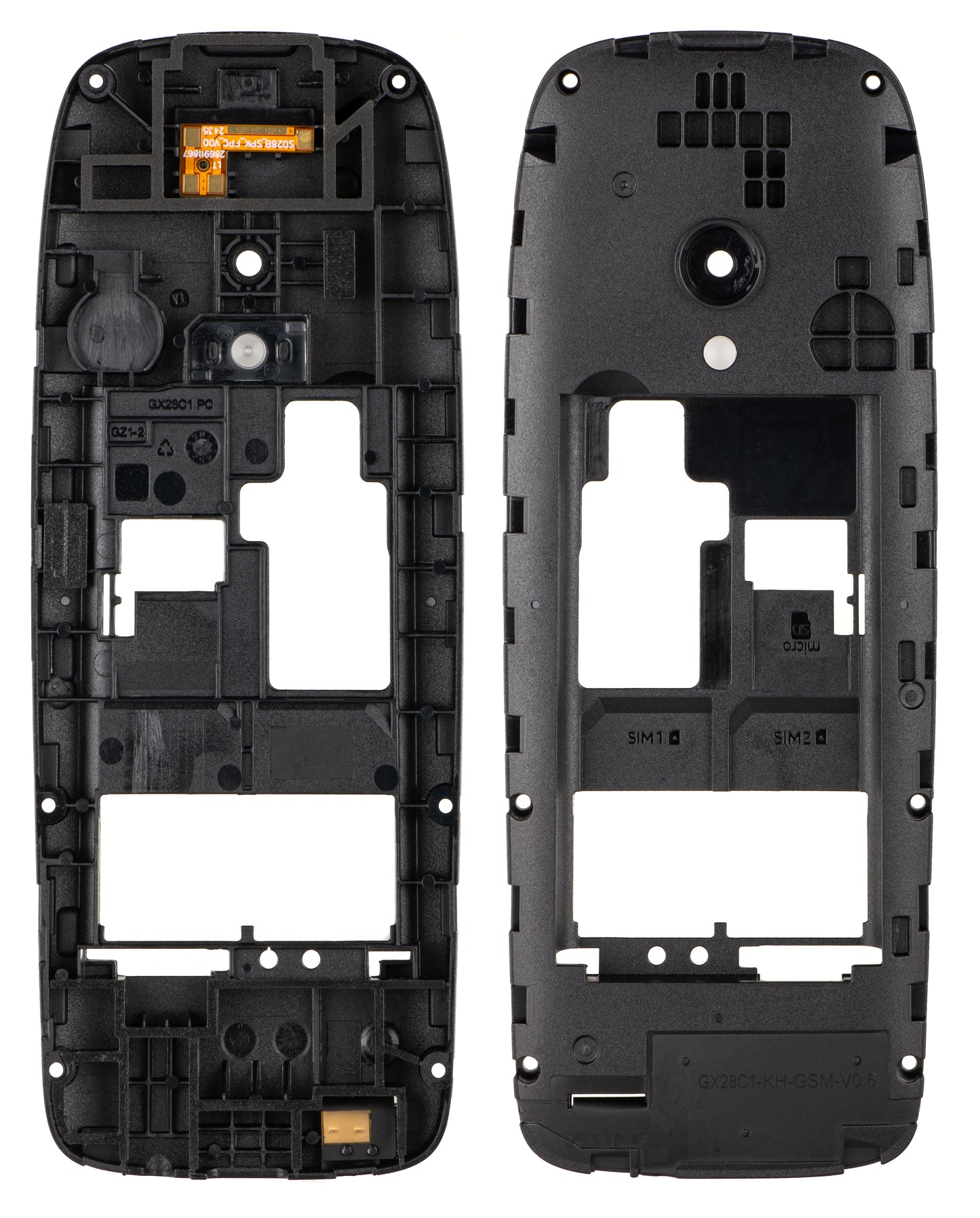 Μεσαίο Κάλυμμα για NOKIA 6310 (2024), Μαύρο