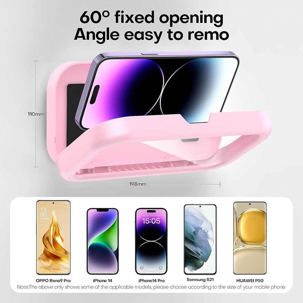 Θήκη Τοίχου με Αφής Μεμβράνη Techsuit LC-999 για Τηλέφωνο, Αδιάβροχη, Λευκή Χρυσή