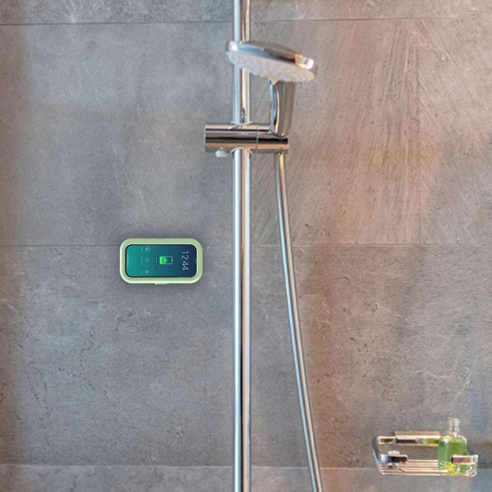 Θήκη Τοίχου με Αφής Μεμβράνη Techsuit LC-999 για Τηλέφωνο, Αδιάβροχη, Λευκή Χρυσή