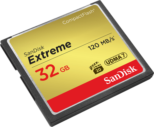 Κάρτα Μνήμης CompactFlash SanDisk Extreme, 32Gb, UDMA 7 SDCFXSB-032G-G46