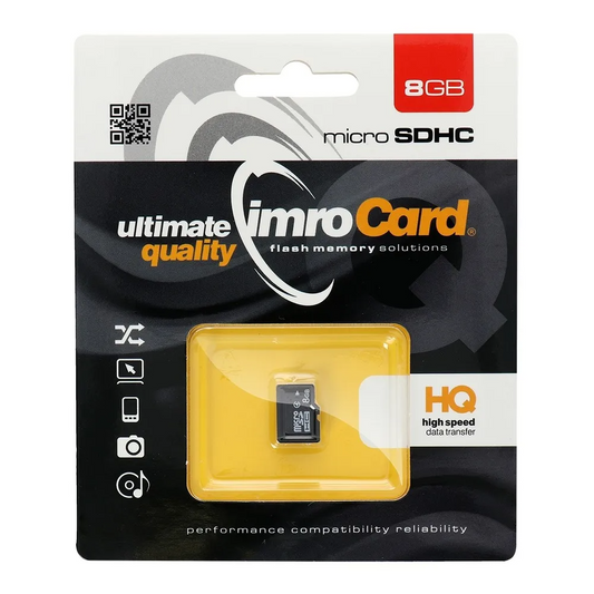 Κάρτα Μνήμης microSDHC Imro, 8Gb, Κατηγορία 4