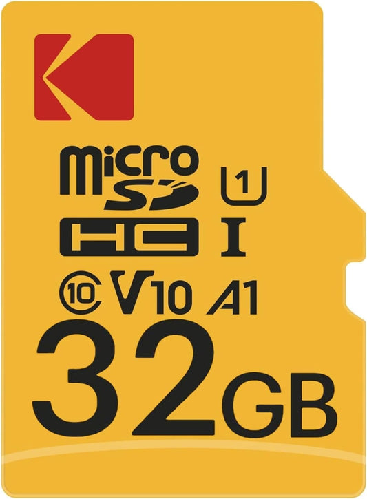 Κάρτα Μνήμης microSDHC Kodak Premium Performance, 32Gb, Κλάση 10 / UHS-1 U1, Με Προσαρμογέα EKMSDM32GHC10K