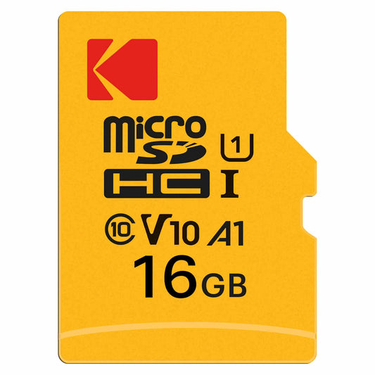 Κάρτα Μνήμης microSDHC Kodak Premium Performance, 16Gb, Κλάση 10 / UHS-1 U1, Με Προσαρμογέα EKMSDM16GHC10K
