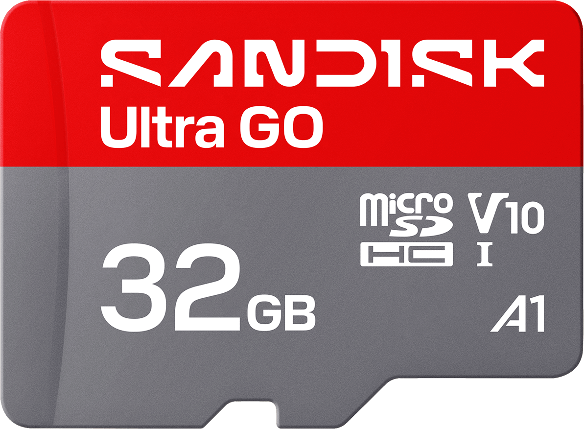 SanDisk Ultra GO Android A1 microSDHC Memory Card, 32GB, Class 10 / UHS-1 U1 SDSQUGN-032G-GN6MN