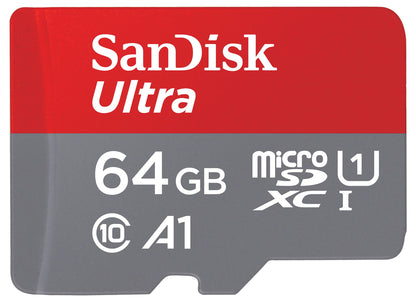 Κάρτα Μνήμης microSDXC SanDisk Ultra Android A1, 64Gb, Κλάση 10 / UHS-1 U1, Με Προσαρμογέα SDSQUAB-064G-GN6MA