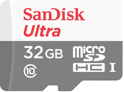 Κάρτα Μνήμης microSDHC SanDisk Ultra, 32Gb, Κλάση 10, Με Προσαρμογέα SDSQUNR-032G-GN3MA