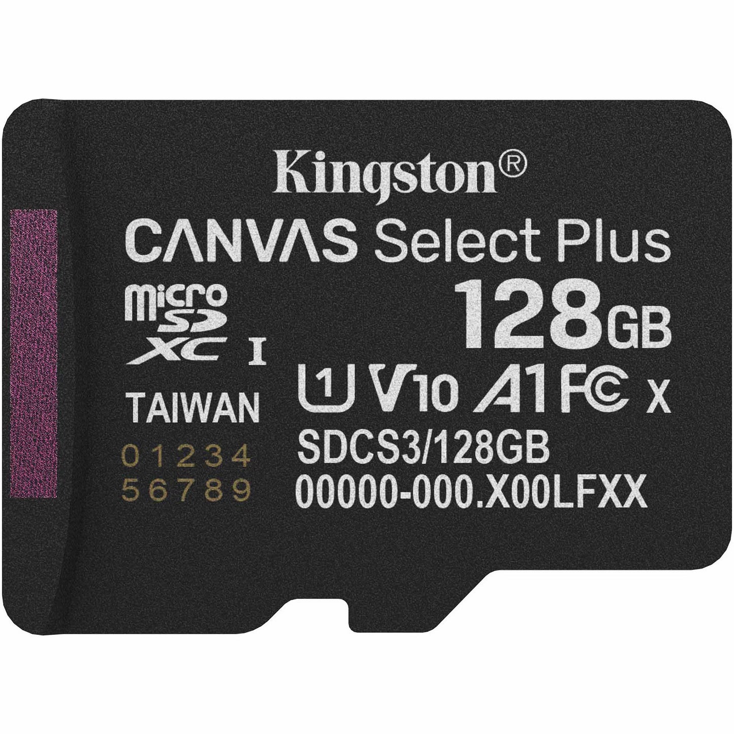 Κάρτα Μνήμης microSDXC Kingston Canvas Select Plus Android A1, 128Gb, Κλάση 10 / UHS-1 U1 SDCS3/128GBSP
