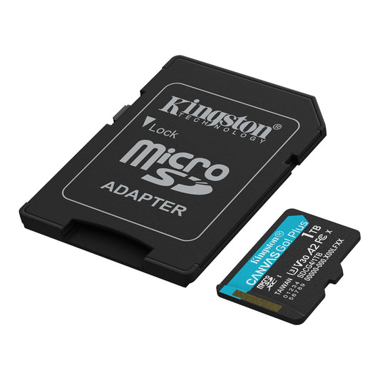 Κάρτα Μνήμης microSDXC Kingston Canvas Go Plus Android A2, 1TB, Κλάση 10 / UHS-1 U3, Με Προσαρμογέα ‎SDCG4/1TB