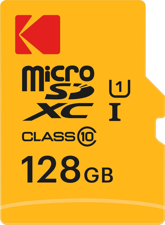 Κάρτα Μνήμης microSDXC Kodak Premium Performance, 128Gb, Κλάση 10 / UHS-1 U1, Με Προσαρμογέα EKMSDM128GXC10K