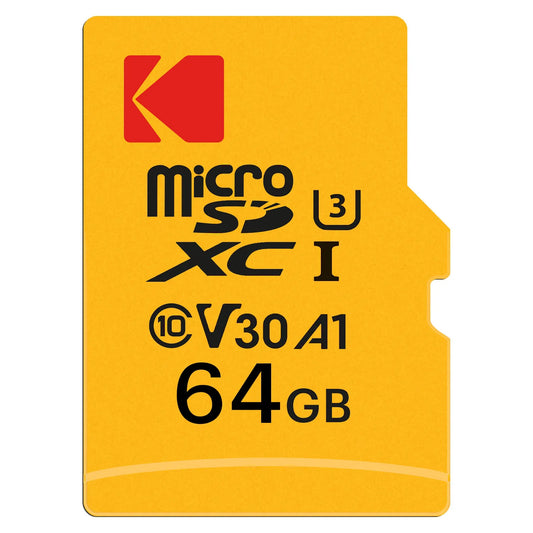 Κάρτα Μνήμης microSDXC Kodak Ultra Performance, 64Gb, Κλάση 10 / UHS-1 U3, Με Προσαρμογέα EKMSDM64GXC10HPRK