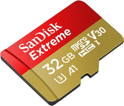 SanDisk Extreme microSDHC Memory Card, 32Gb, Class 10 / UHS-1 U3 SDSQXAF-032G-GN6MN