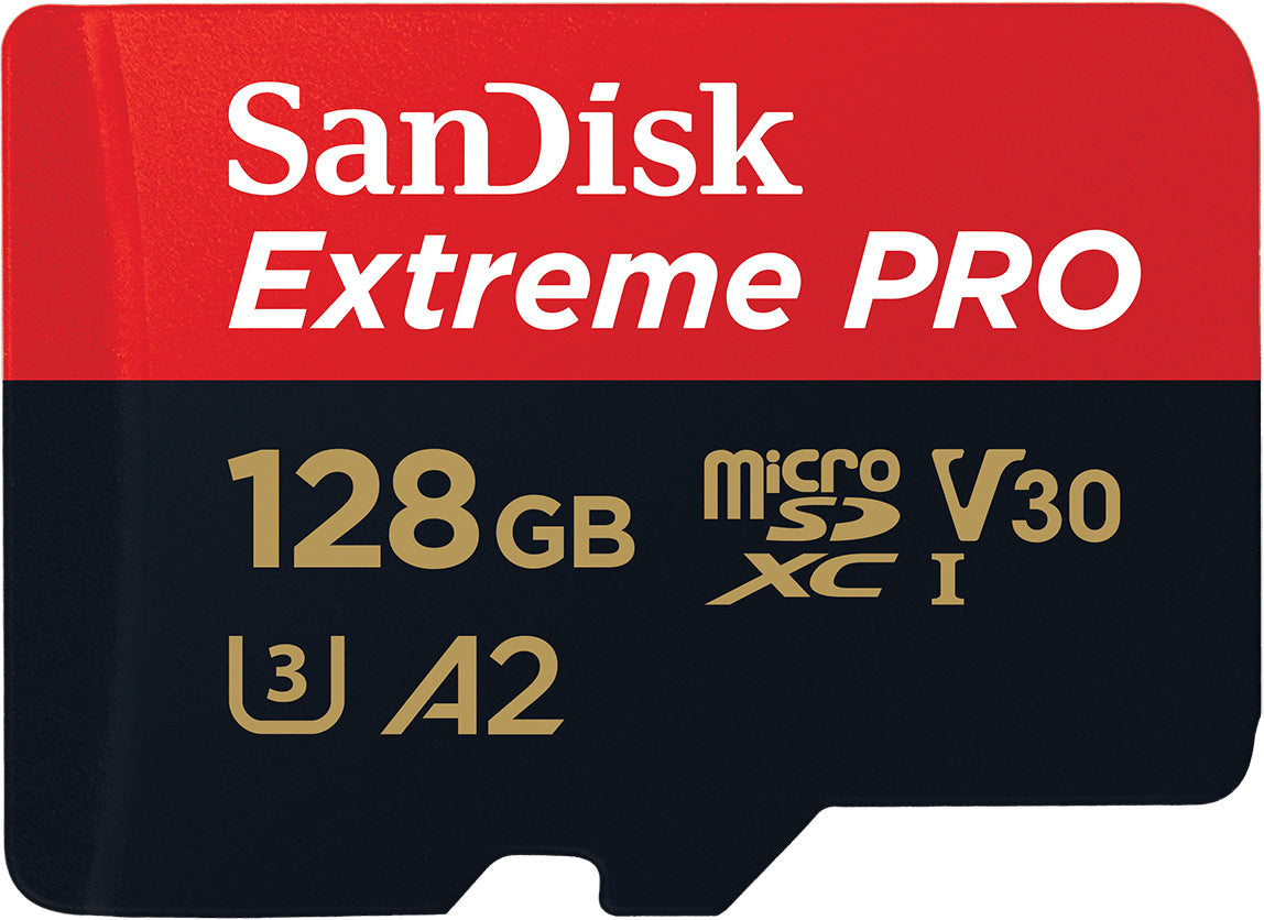Κάρτα Μνήμης microSDXC SanDisk Extreme Pro, 128Gb, Κλάση 10 / UHS-1 U3, Με Προσαρμογέα SDSQXCD-128G-GN6MA