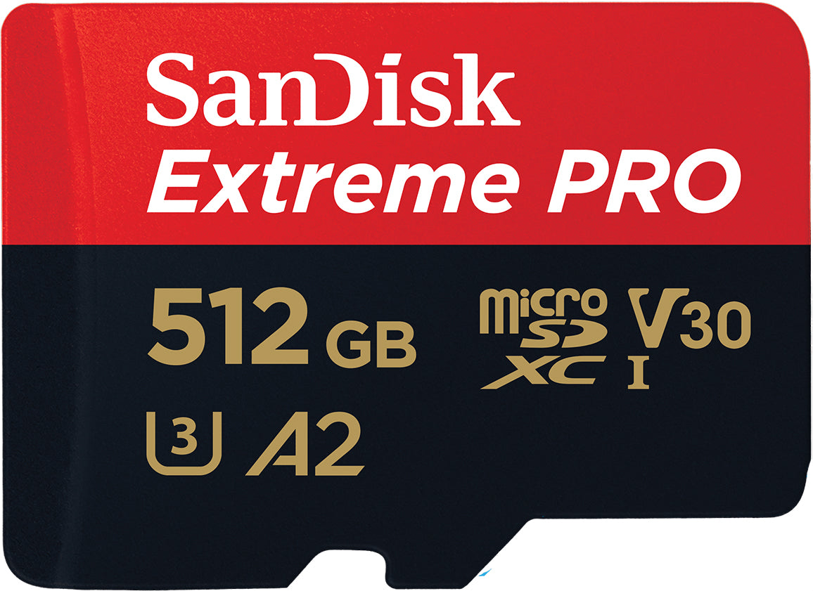 Κάρτα Μνήμης microSDXC SanDisk Extreme Pro, 512Gb, Κλάση 10 / UHS-1 U3, Με Προσαρμογέα SDSQXCD-512G-GN6MA