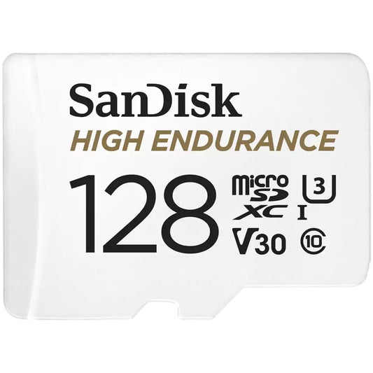 Κάρτα Μνήμης microSDXC SanDisk High Endurance, 128Gb, Κλάση 10 / UHS-1 U3, Με Προσαρμογέα SDSQQNR-128G-GN6IA